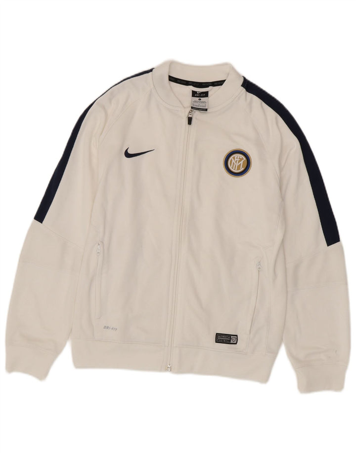 Jaqueta Nike Boys Inter Milan Tracksuit Top 12-13 Anos Grande Branco