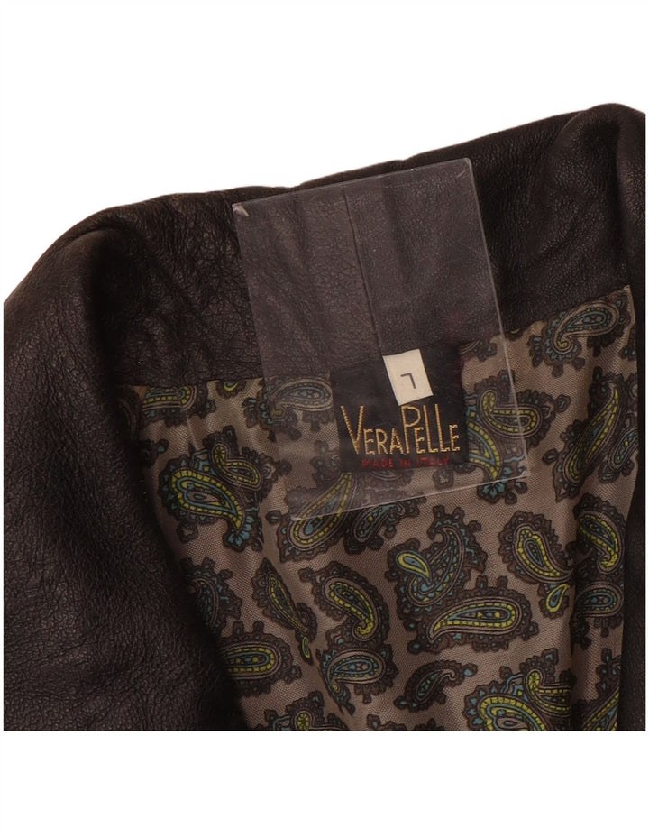 Jaqueta de couro masculina vintage Reino Unido 40 grande couro marrom