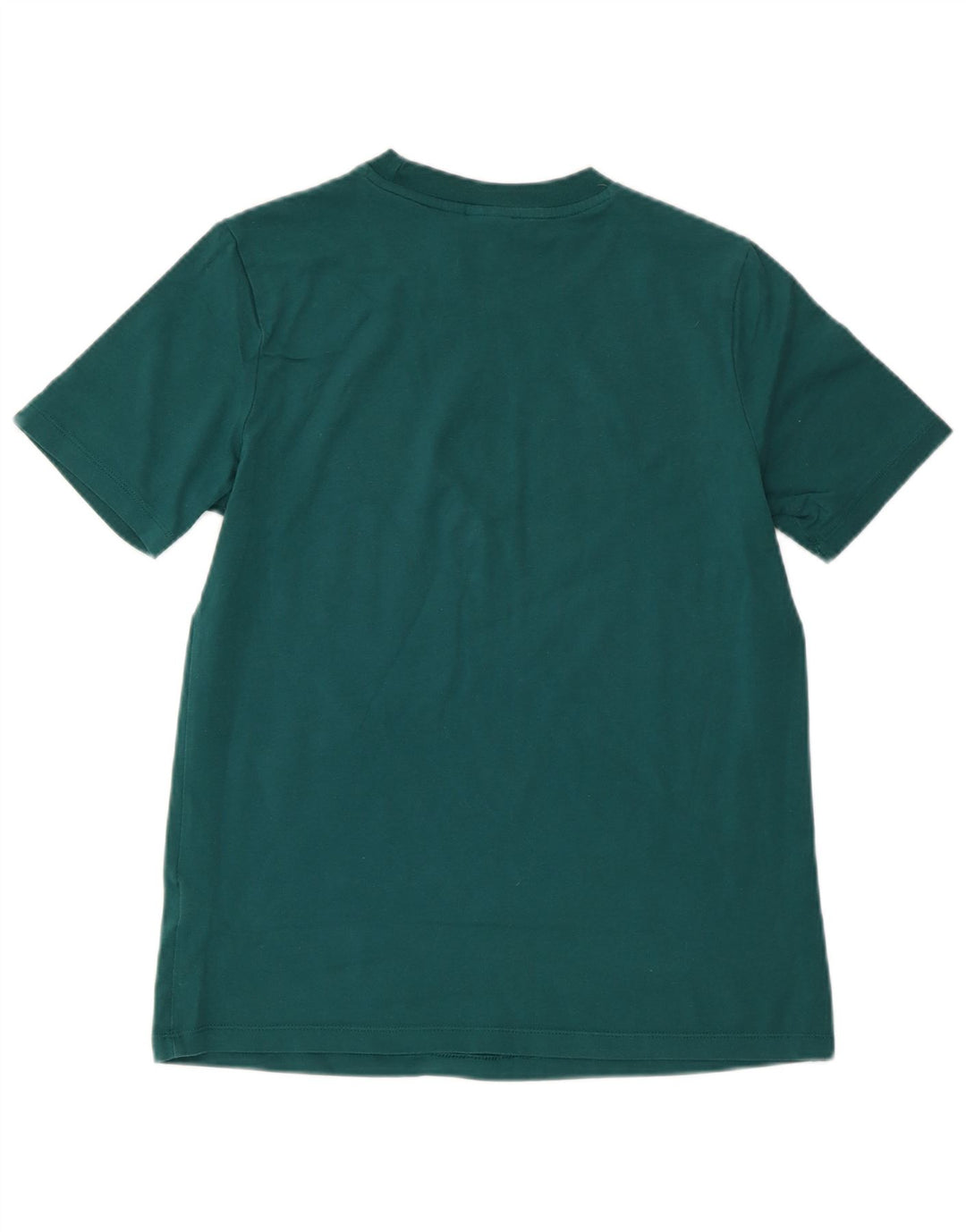 ADIDAS Womens Graphic T-Shirt Top UK 12 Médio Algodão Verde