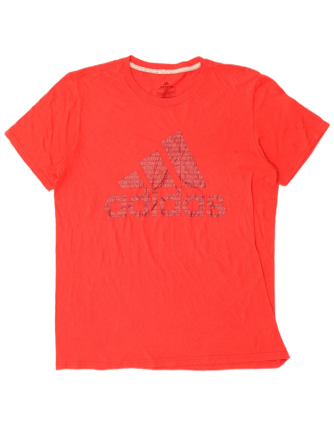 Camiseta Adidas Masculina Climalite Graphic Top Grande Poliéster Vermelho