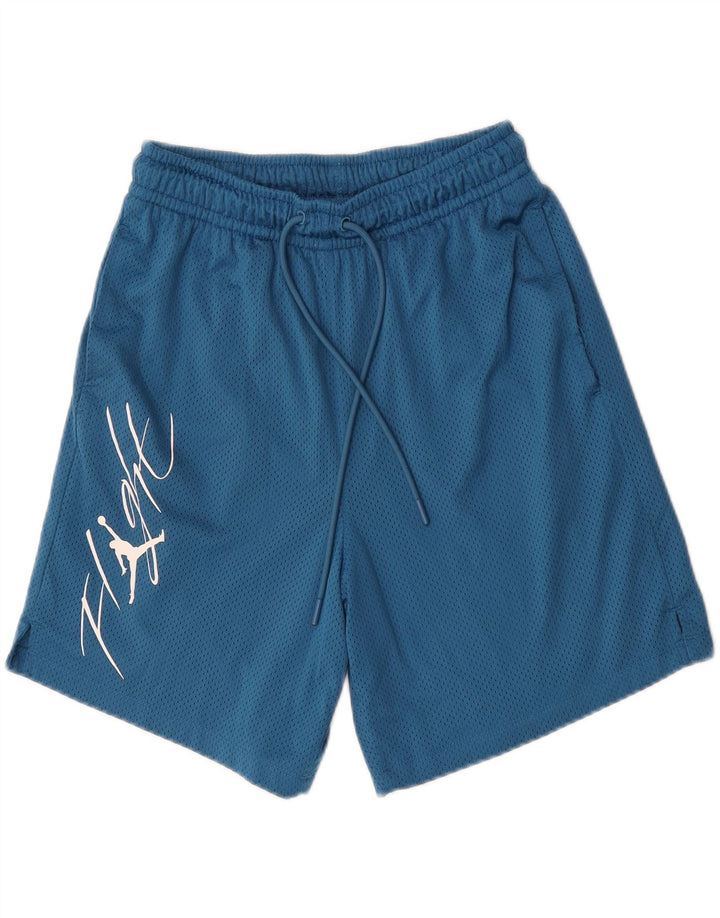 Jordan Mens Graphic Sport Shorts Pequeno Azul Poliéster