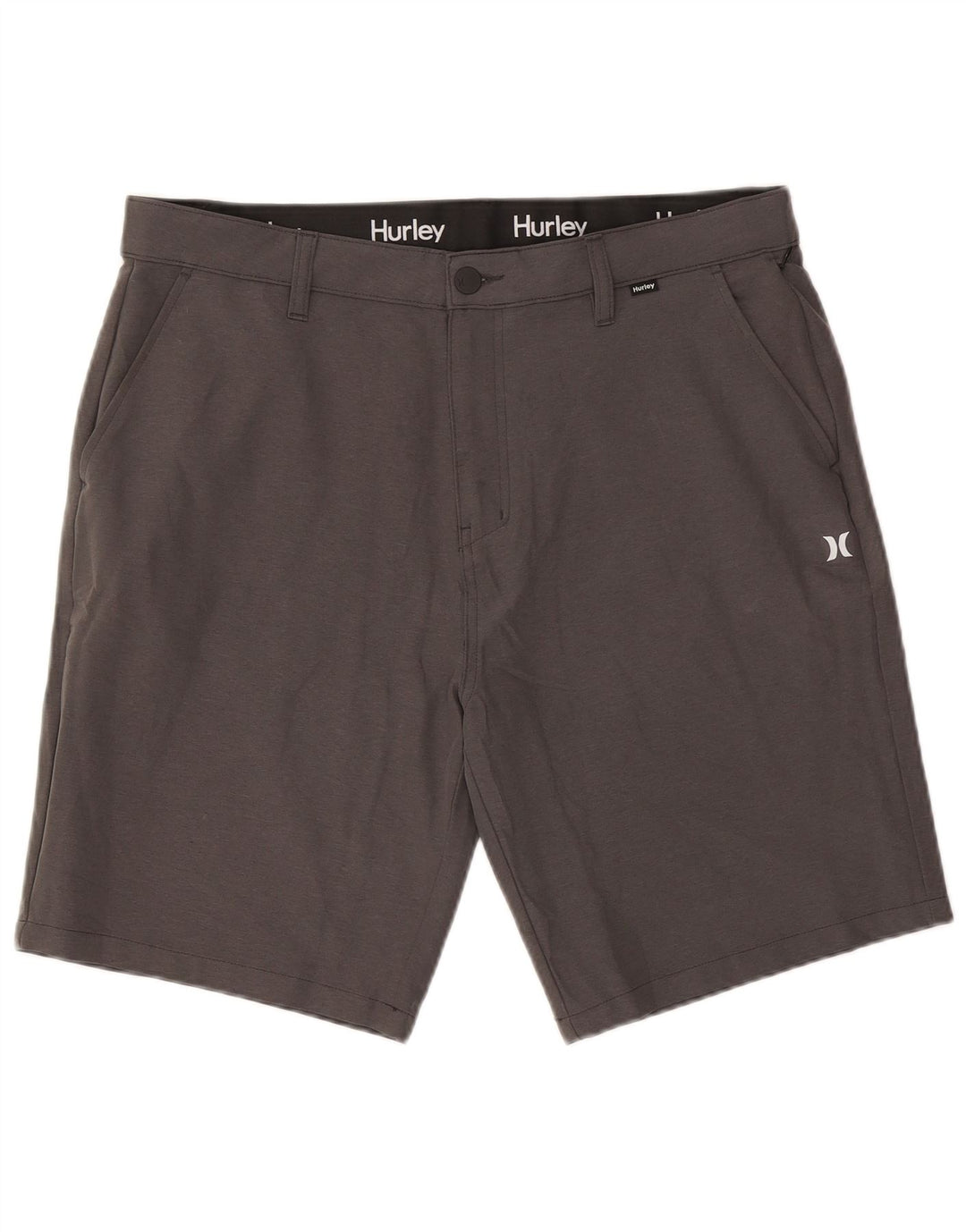 Hurley Mens Chino Shorts W36 Grande Cinza Poliacrílico