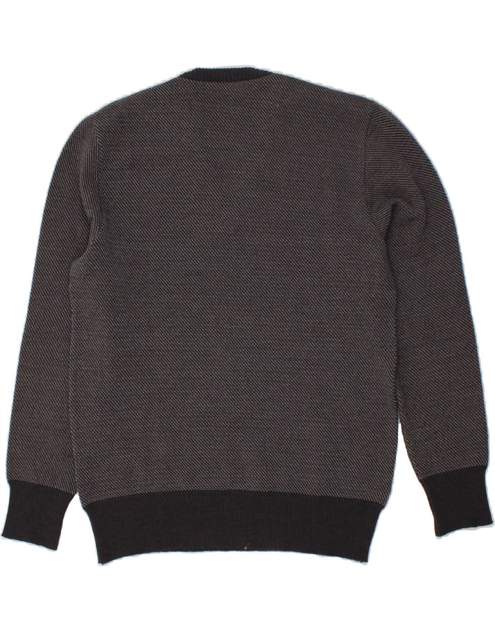 VINTAGE Mens V-Neck Jumper Sweater IT 54 XL Grey Vintage Vintage and Second-Hand Vintage from Messina Hembry 