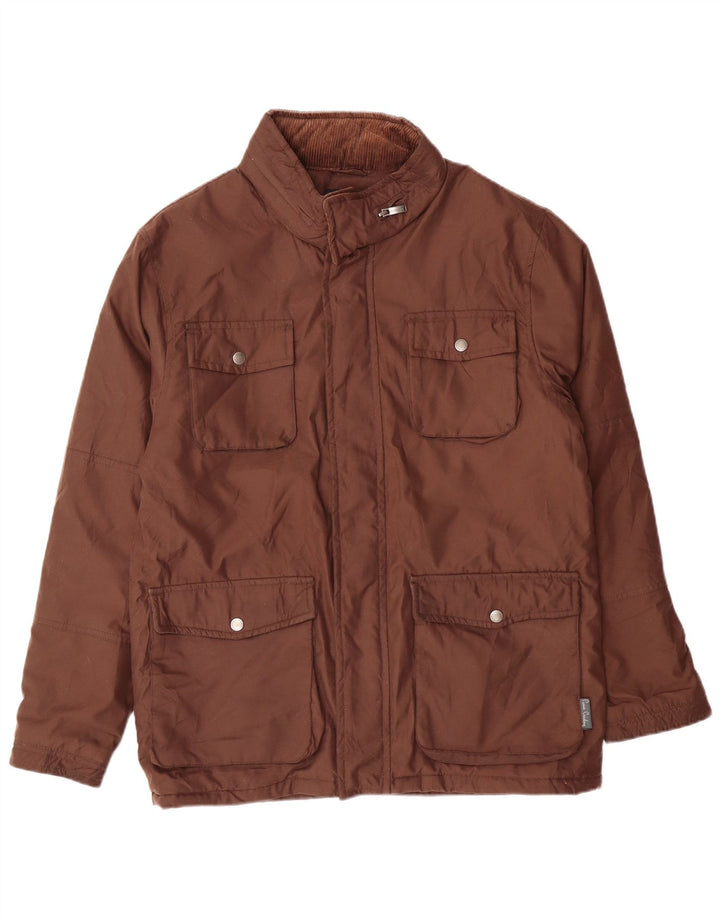 Jaqueta corta-vento masculina Pierre Cardin IT 48 poliéster marrom médio