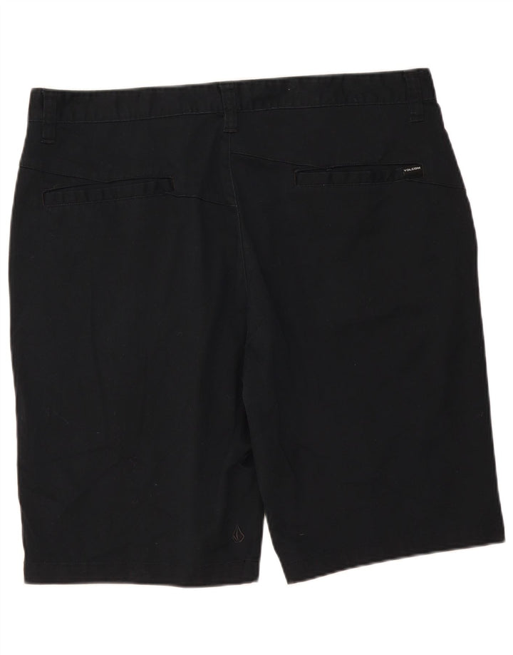 Volcom Mens Chino Shorts W38 XL Algodão Preto