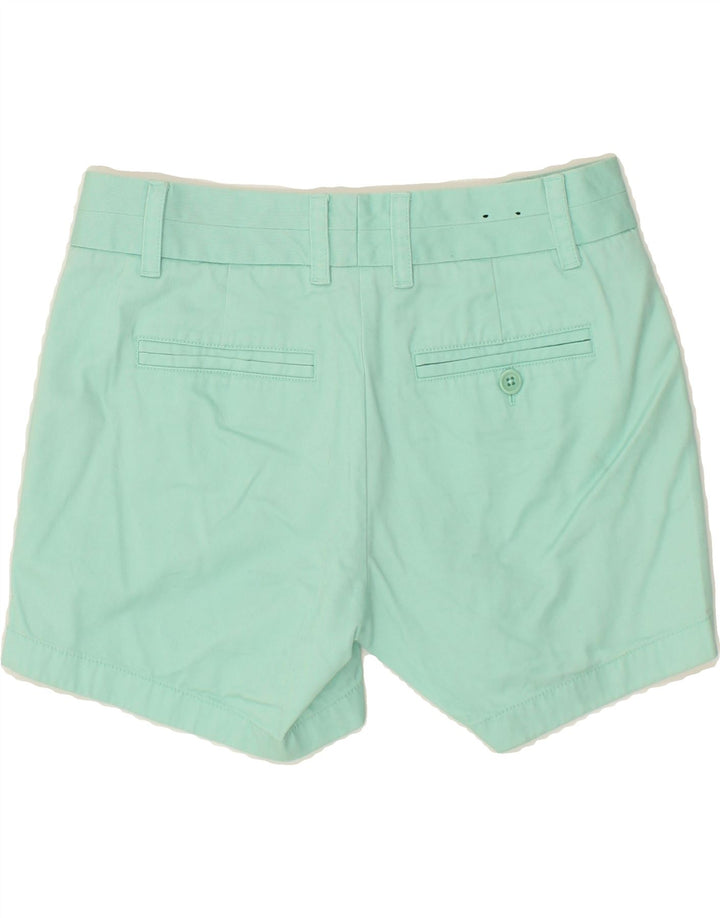 J. CREW Womens Hot Pants US 0 XS W25 Turquoise Cotton Vintage J. Crew and Second-Hand J. Crew from Messina Hembry 