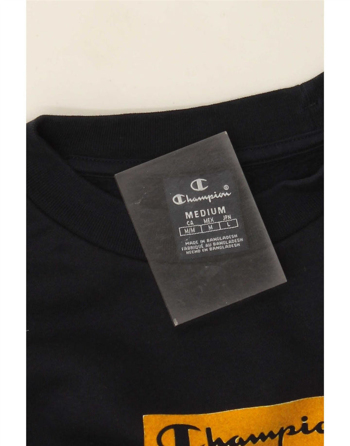 Champion moletom gráfico masculino jumper médio preto