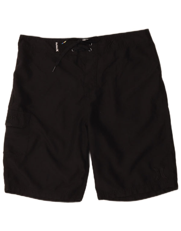 Shorts de natação masculino Hurley grande poliéster preto