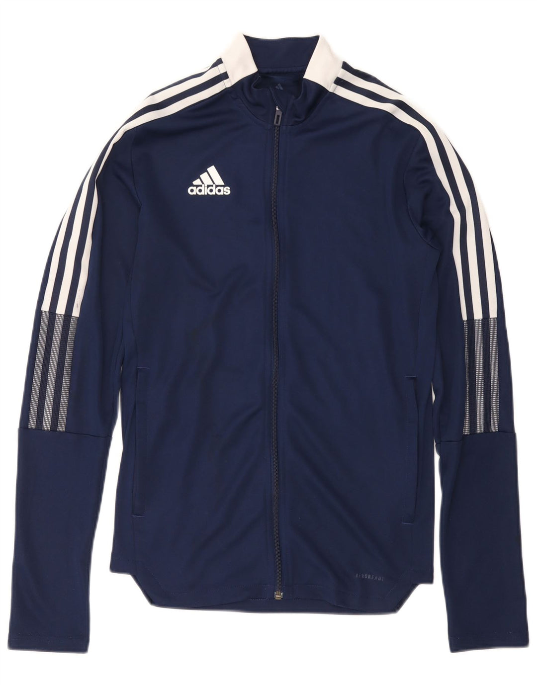 ADIDAS Mens Aeroready Tracksuit Top Jacket XS azul marinho poliéster