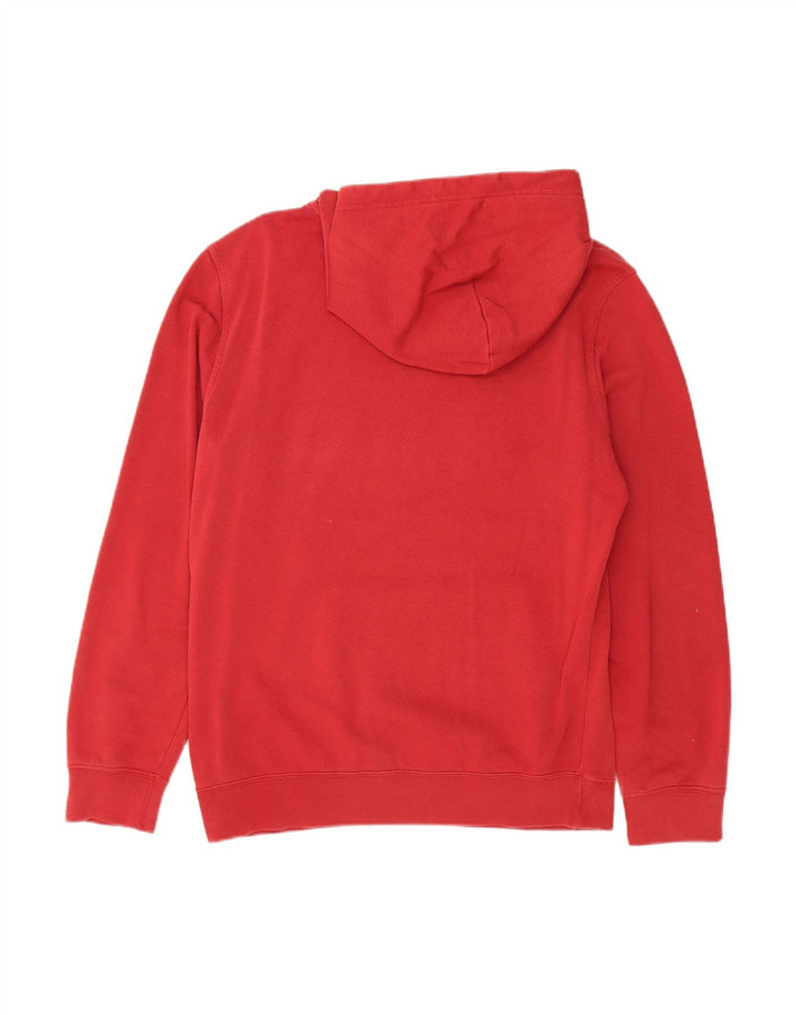 CHAMPION Suéter masculino com capuz gráfico médio algodão vermelho