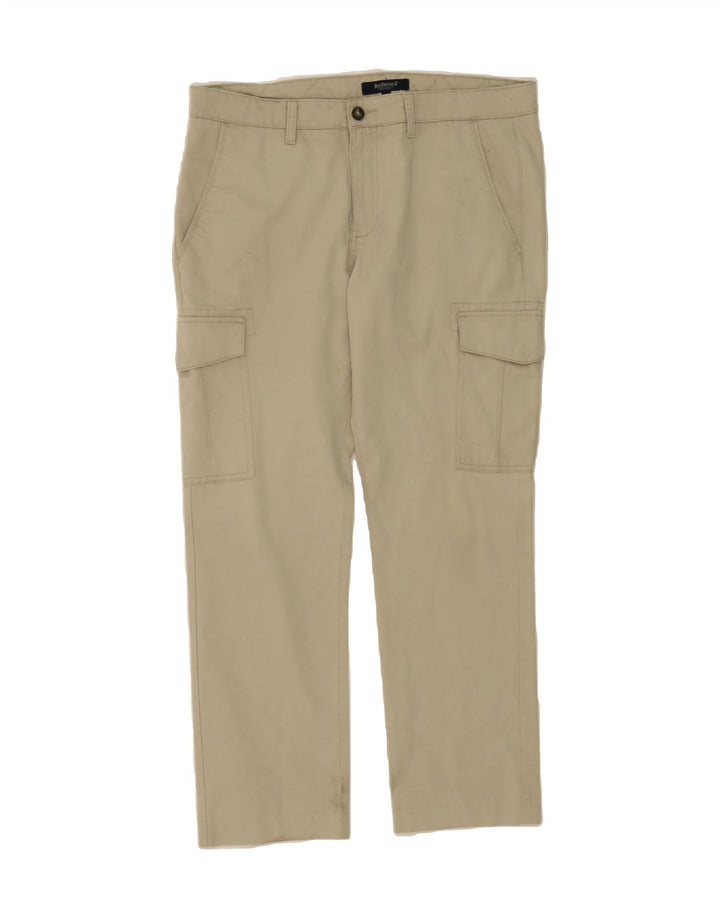 REDWOOD Mens Straight Cargo Trousers W33 L28  Beige Cotton Vintage Redwood and Second-Hand Redwood from Messina Hembry 