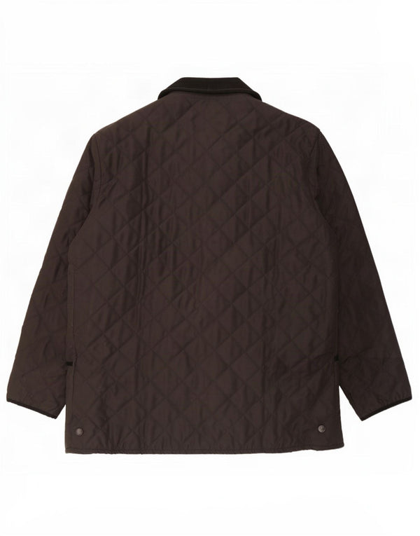 Jaqueta acolchoada masculina Barbour UK 42 XL poliéster preto