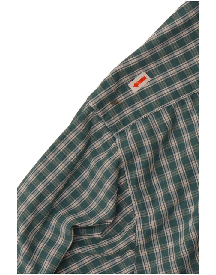 Balão feminino EU 38 algodão xadrez verde médio