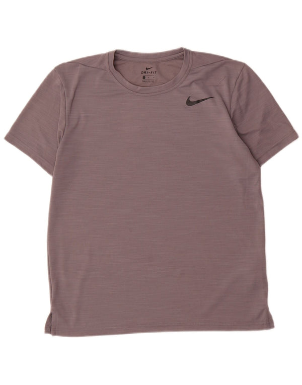 Nike Mens Camiseta Top Cinza Médio Poliéster