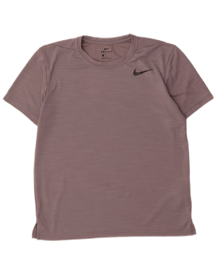 Nike Mens Camiseta Top Cinza Médio Poliéster