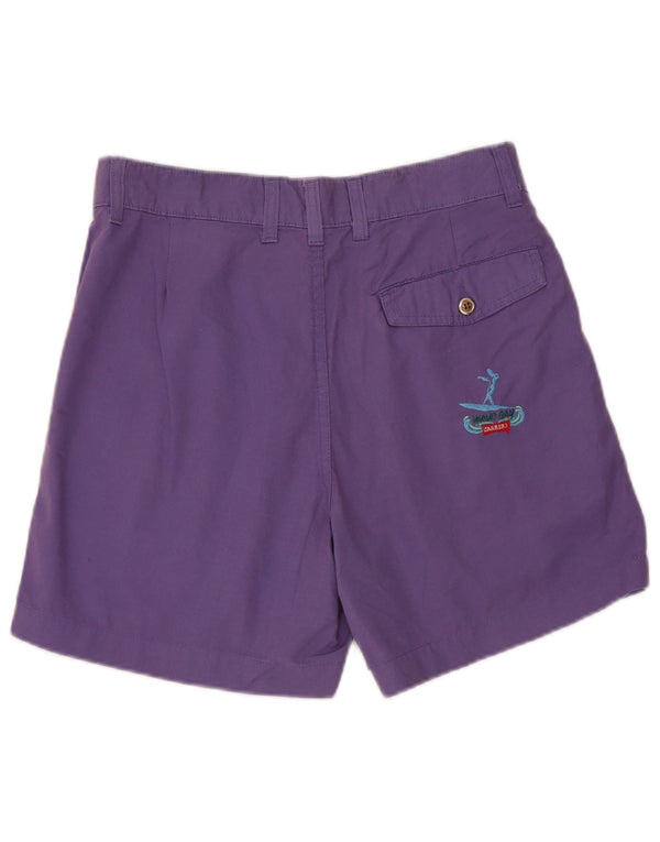 Shorts chino feminino CARRERA W30 algodão roxo médio