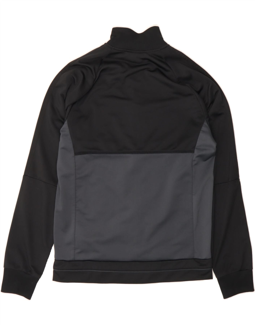 ADIDAS Mens Tracksuit Top Jacket Médio Preto Colourblock Poliéster