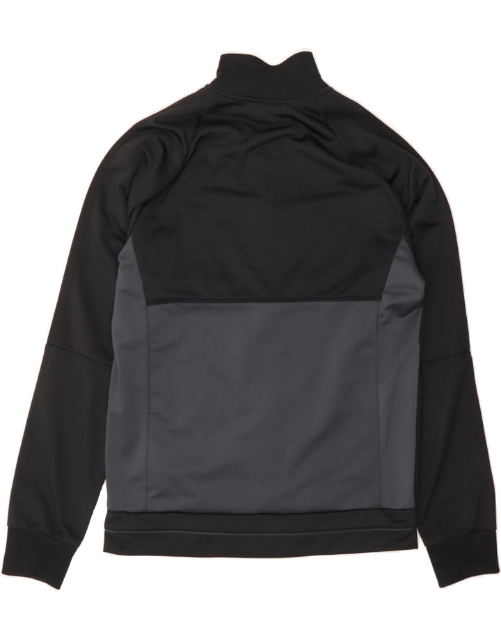 ADIDAS Mens Tracksuit Top Jacket Médio Preto Colourblock Poliéster