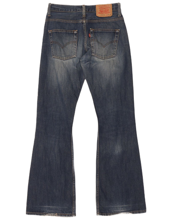 Calça jeans feminina Levi's 516 Flared W29 L34 azul marinho
