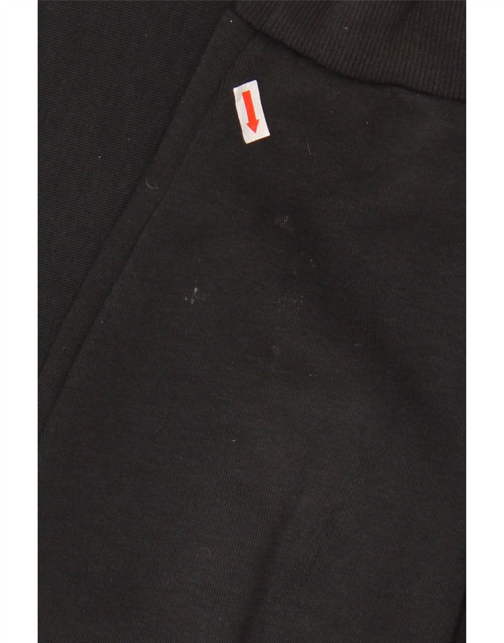 ADIDAS Mens Graphic Sweatshirt Jumper Grande Algodão Preto