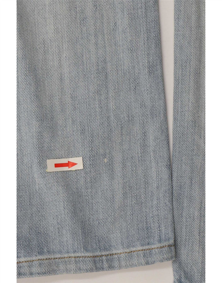 Lee Womens Slim Jeans W28 L30 Azul Algodão