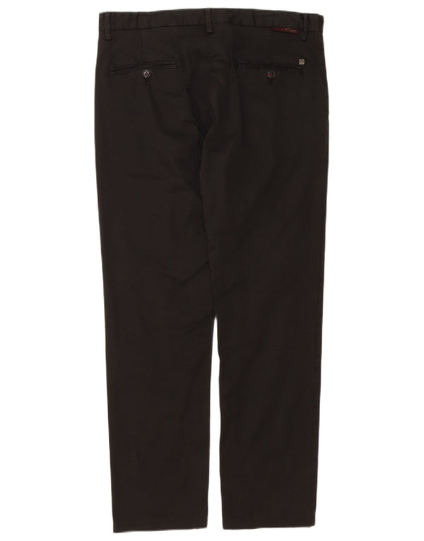 Calça Chino Reta Masculina Vintage IT 48 Médio W34 L30 Algodão Preto