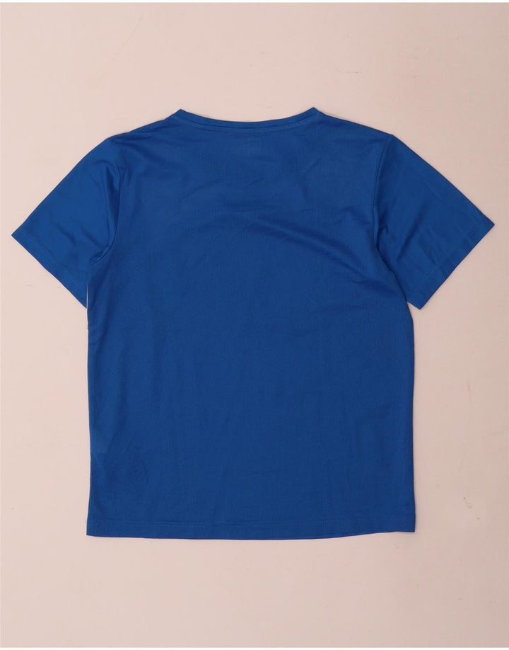 Camiseta Puma Menino 13-14 Anos Azul Colorblock Poliéster