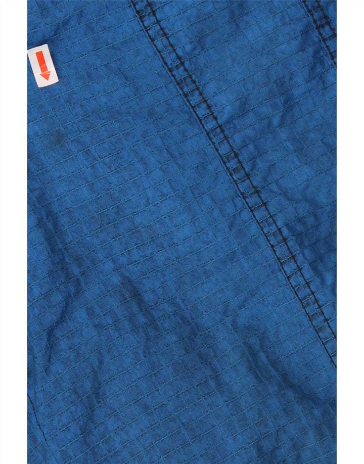 Macacão de esqui masculino vintage com capuz IT 52 grande azul colorblock poliamida