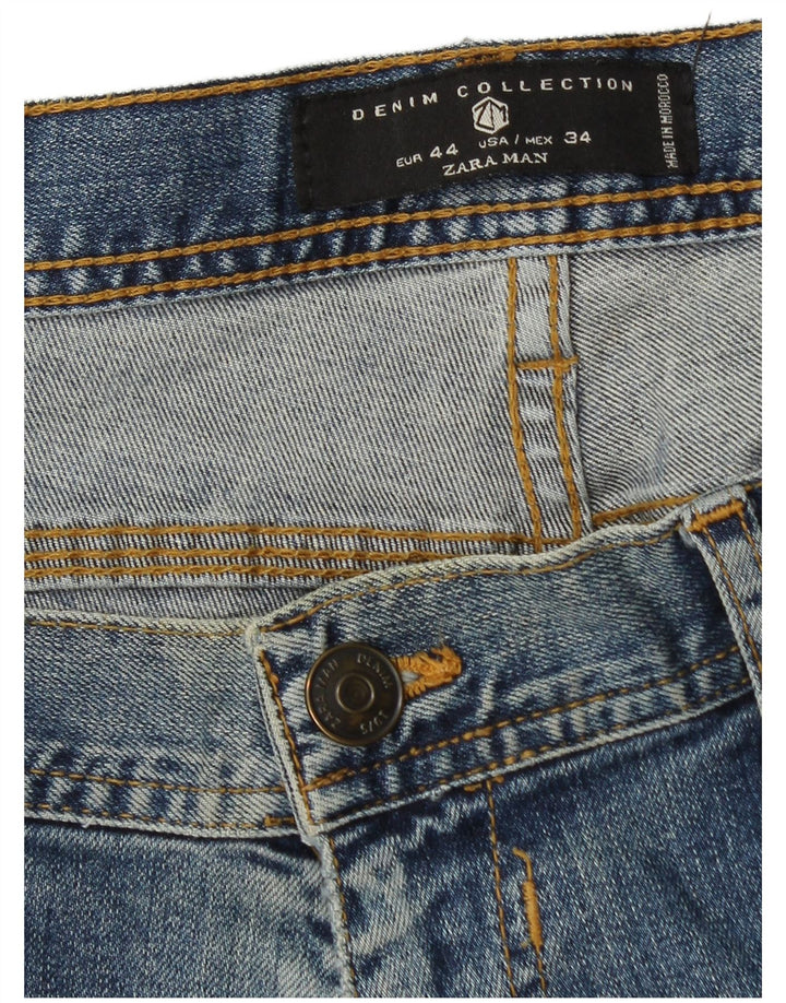 Zara Mens Slim Jeans EU 44 Grande W34 L30 Azul