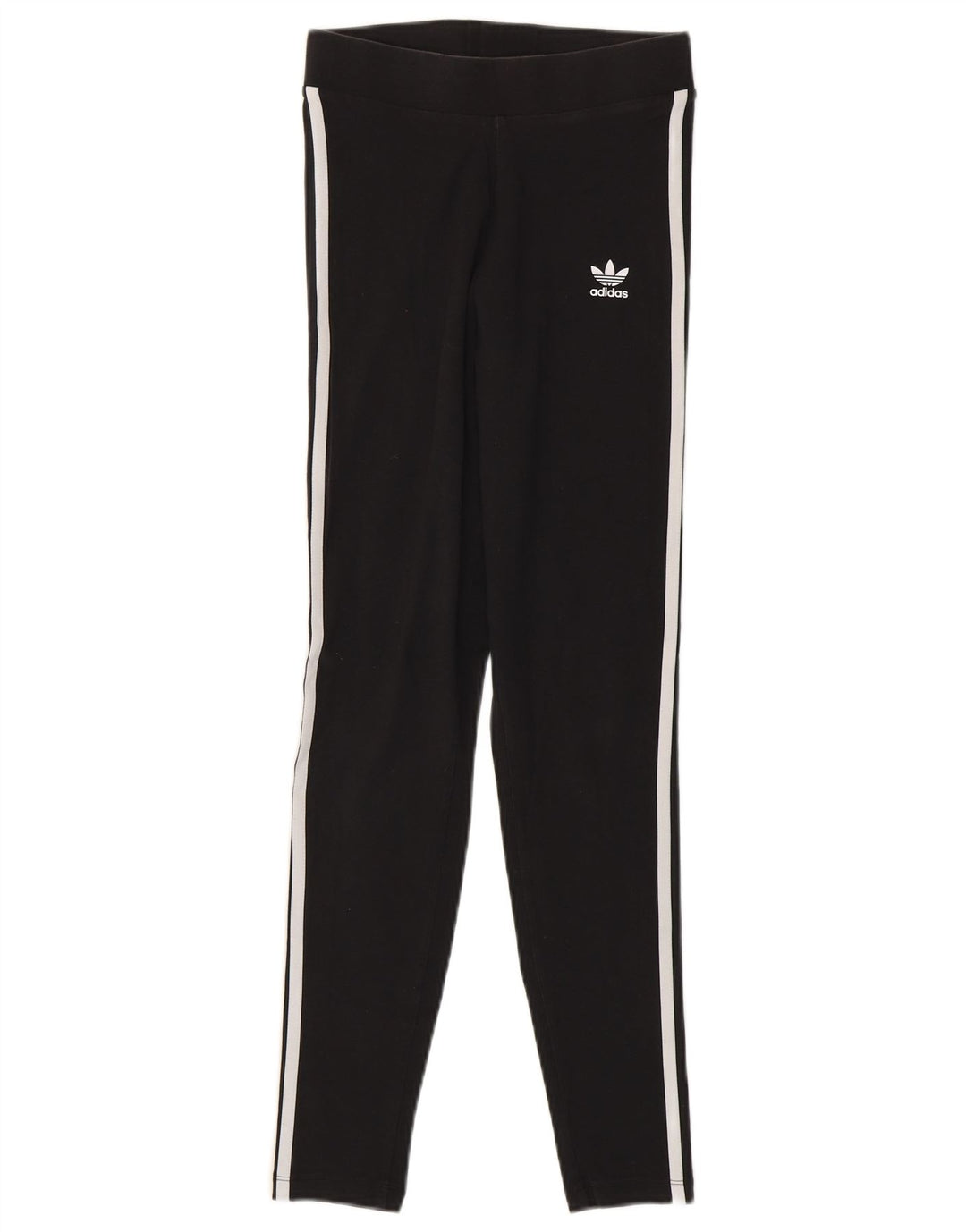 Leggings Adidas Femininas UK 8 Pequenas Algodão Preto