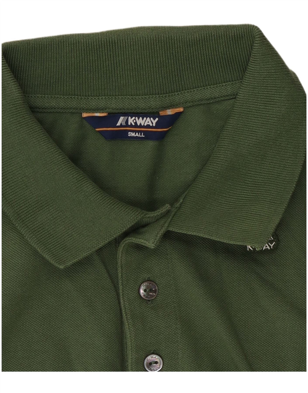 Camisa polo masculina K-Way pequena cáqui