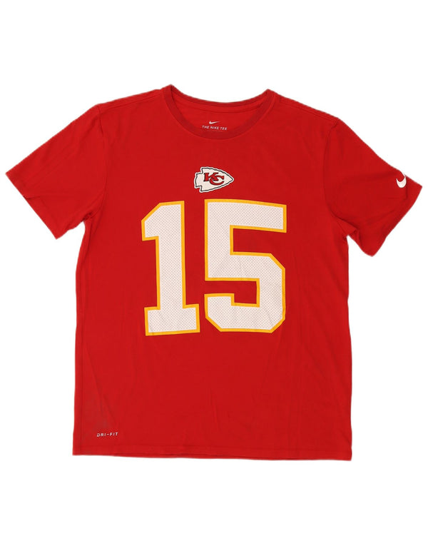 Camiseta Nike masculina Kansas City Chiefs com estampa gráfica grande de algodão vermelho