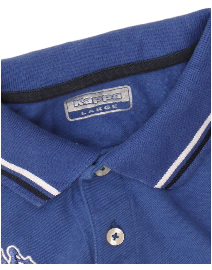 Camisa polo masculina Kappa grande azul