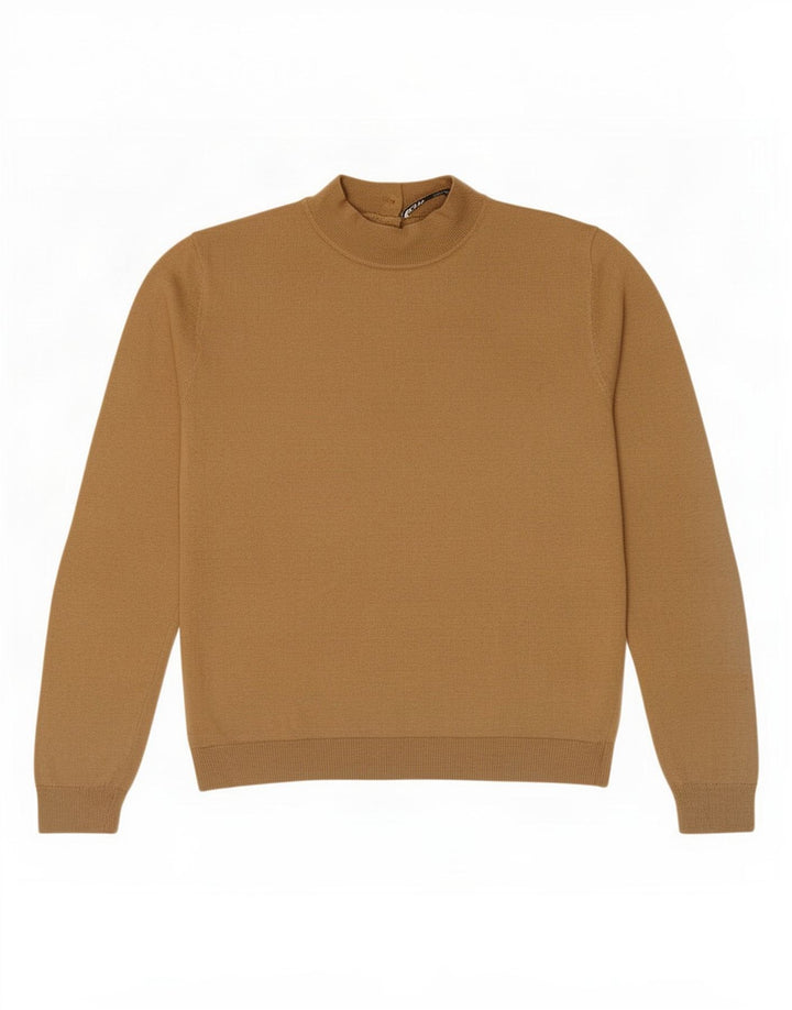Suéter Zara feminino com gola tartaruga, Reino Unido 10 pequeno bege