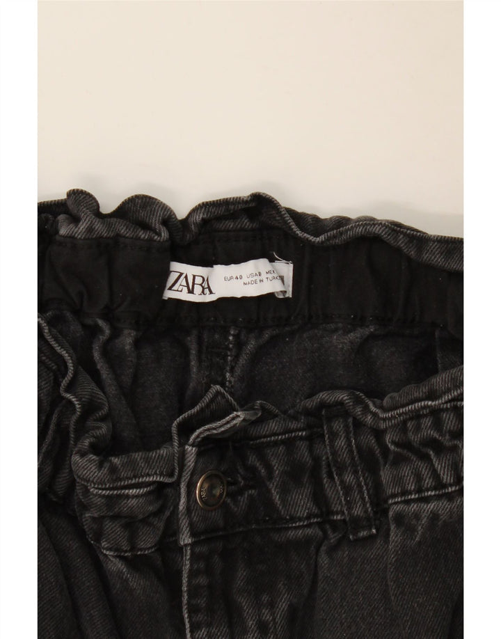 Calça jeans feminina Zara cintura alta solta EU 40 médio W30 L25 cinza