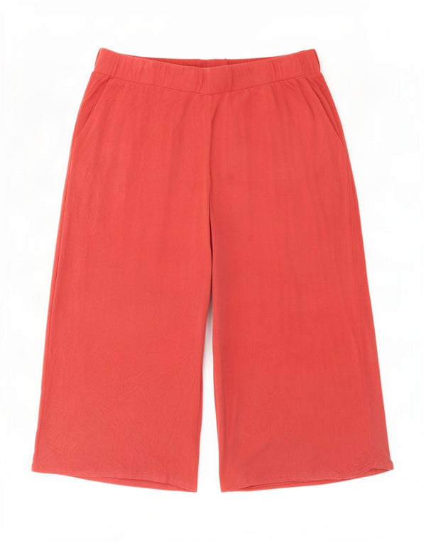 Calça de treino capri feminina Marks & Spencer Reino Unido 18 XL vermelho modal