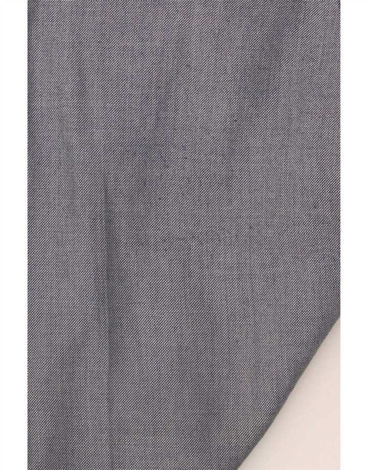 Calça masculina de terno reto Marks & Spencer W38 L29 azul poliéster