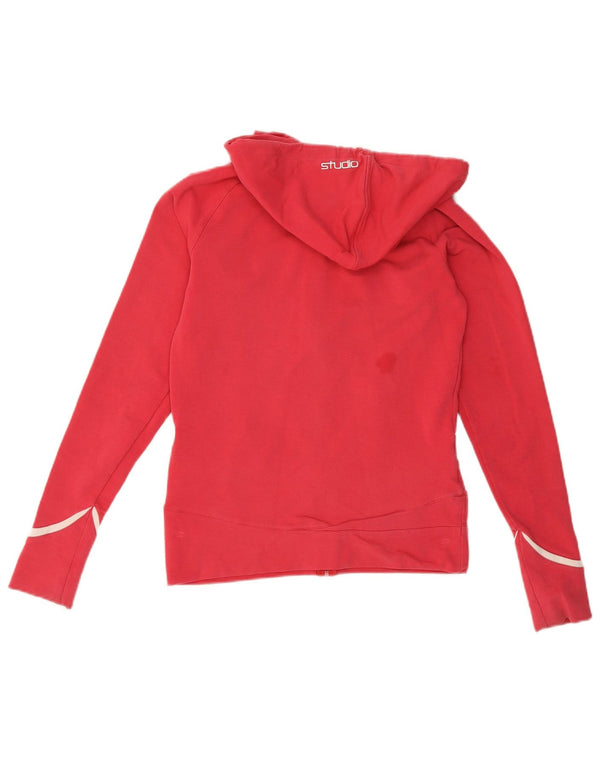 Suéter Nike Feminino Studio Zip com Capuz UK 8/10 Pequeno Algodão Vermelho