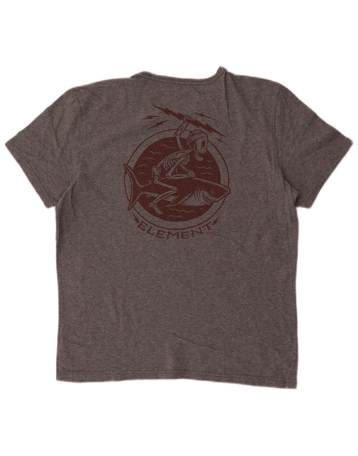 Camiseta Element Masculina Graphic Top Pequeno Cinza