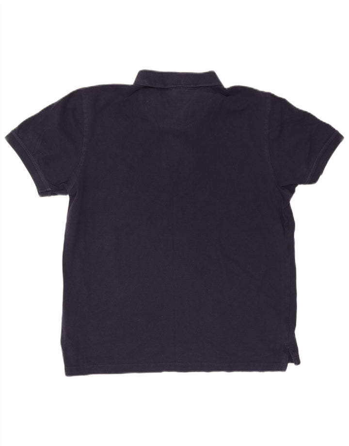 Camisa polo masculina Pierre Cardin Regular Fit médio algodão azul marinho