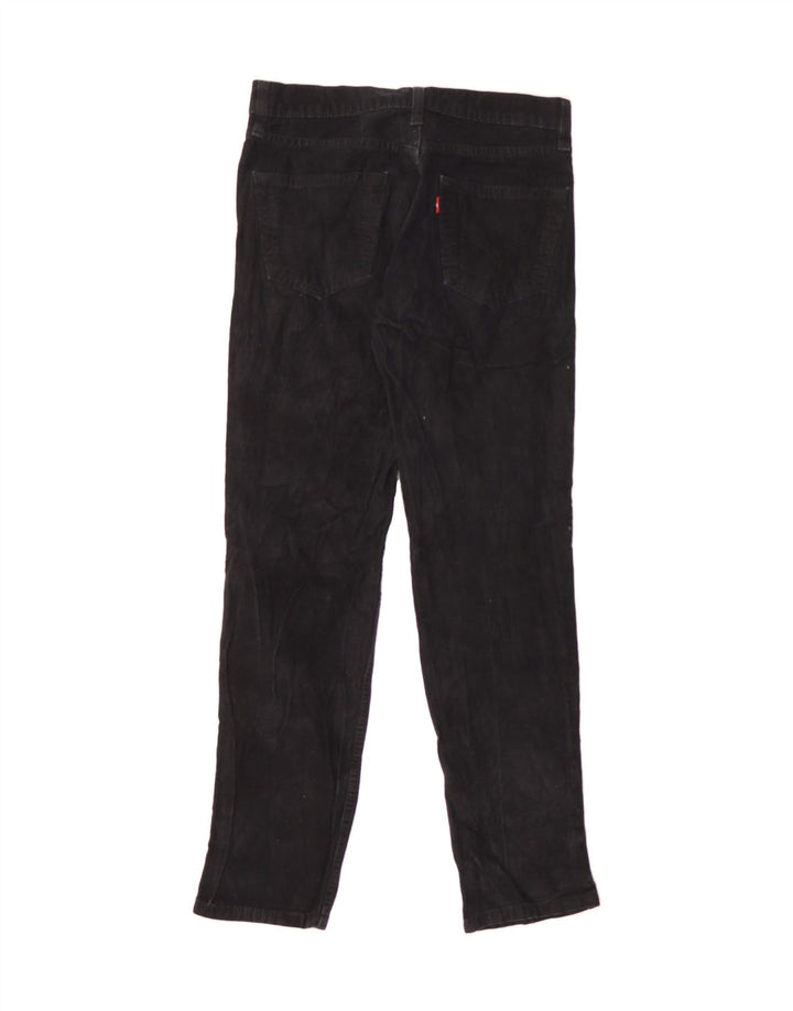 LEVI'S Womens Slim Corduroy Trousers W30 L32 Black Cotton Vintage Levi's and Second-Hand Levi's from Messina Hembry 