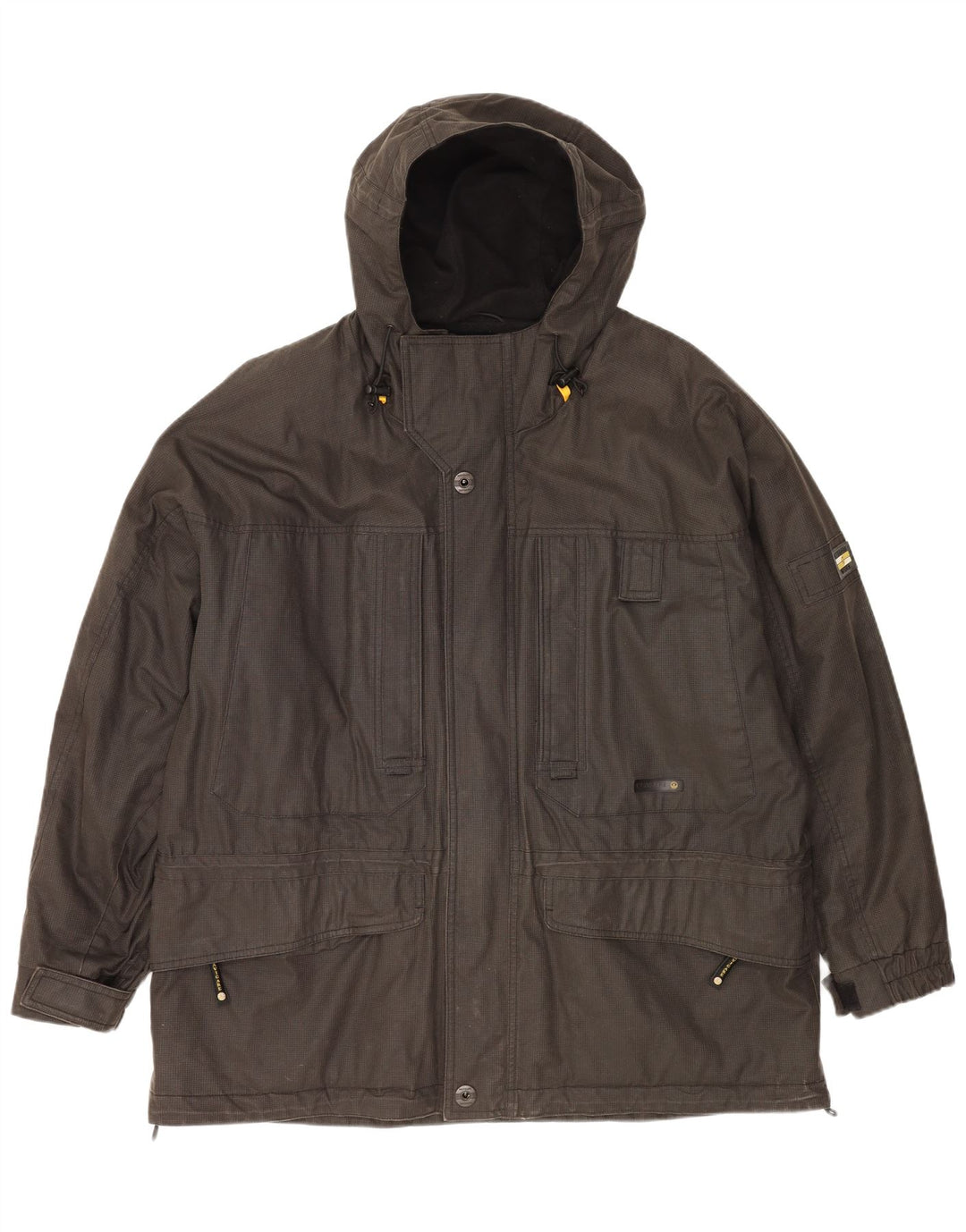 Jaqueta corta-vento masculina NAVIGARE com capuz UK 42 XL cinza