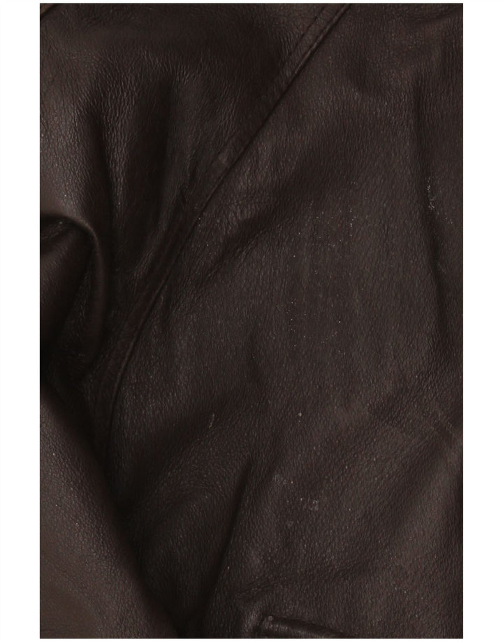 Jaqueta de couro masculina vintage Reino Unido 40 grande couro marrom