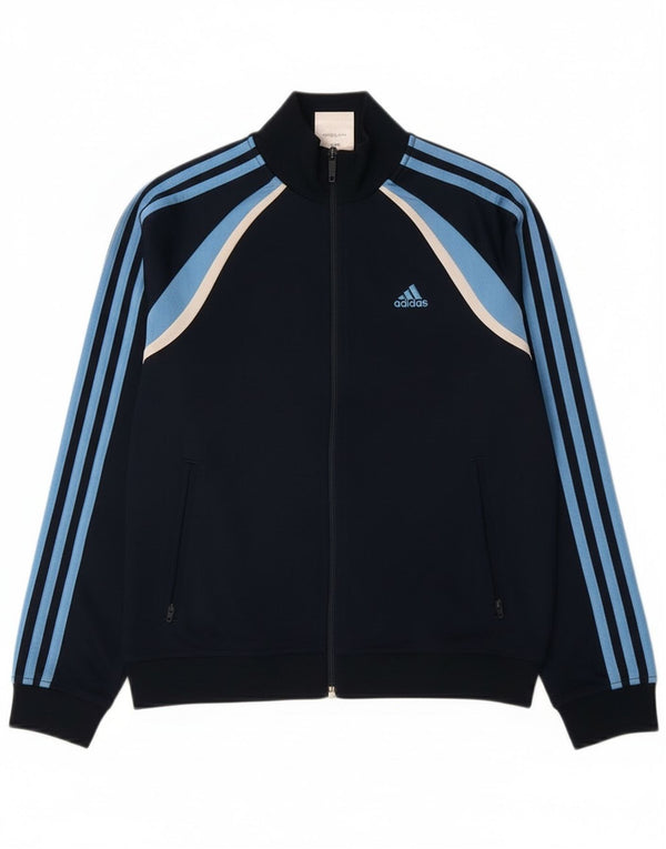 Jaqueta Adidas Meninos Treino Top 11-12 Anos Azul Marinho Colorblock