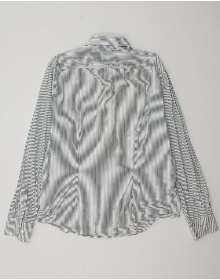 FRED PERRY Camisa masculina slim fit 2XL algodão listrado azul