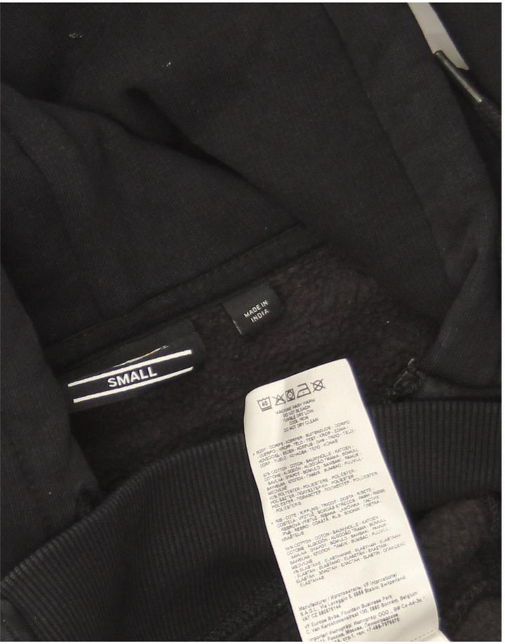Suéter masculino Dickies com capuz e zíper pequeno de algodão preto