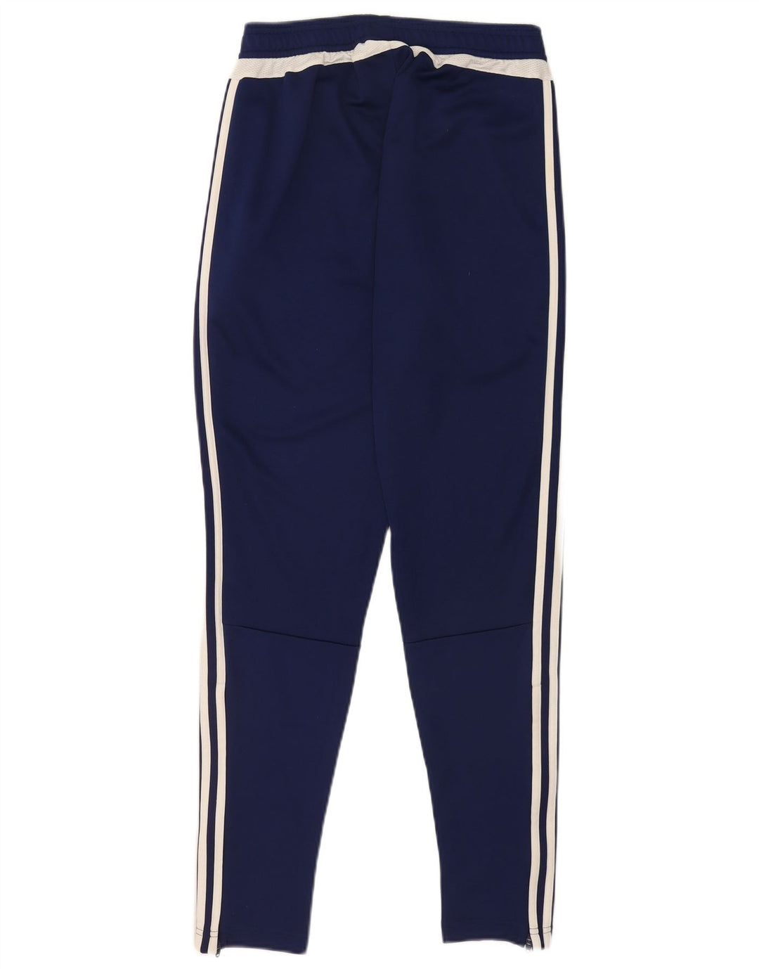 Calça de treino masculina Adidas pequena azul marinho poliéster esportiva