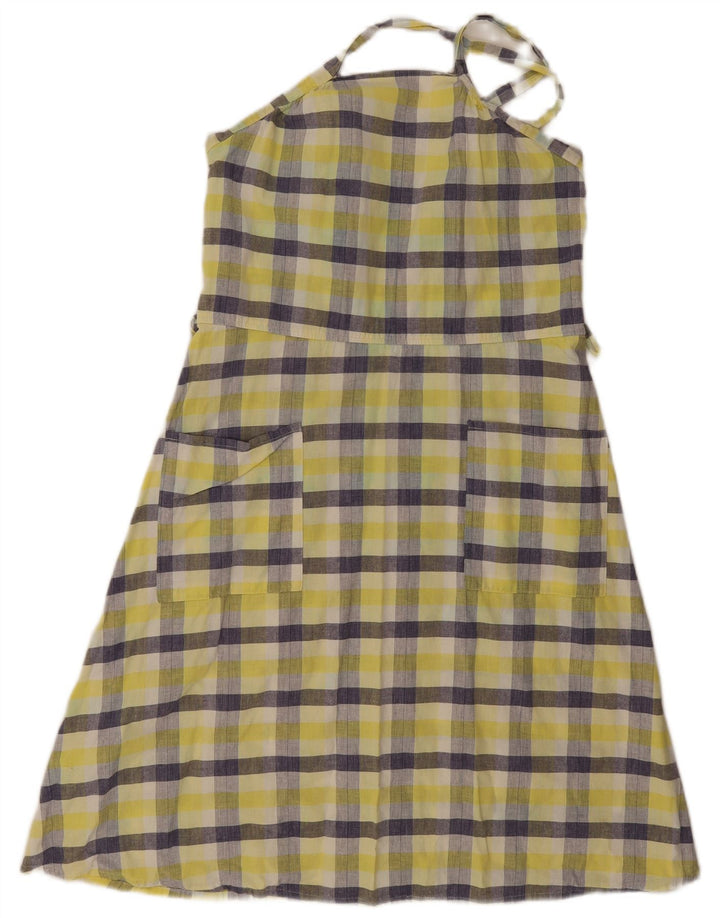 Avental feminino Frette vestido IT 45 xadrez amarelo médio