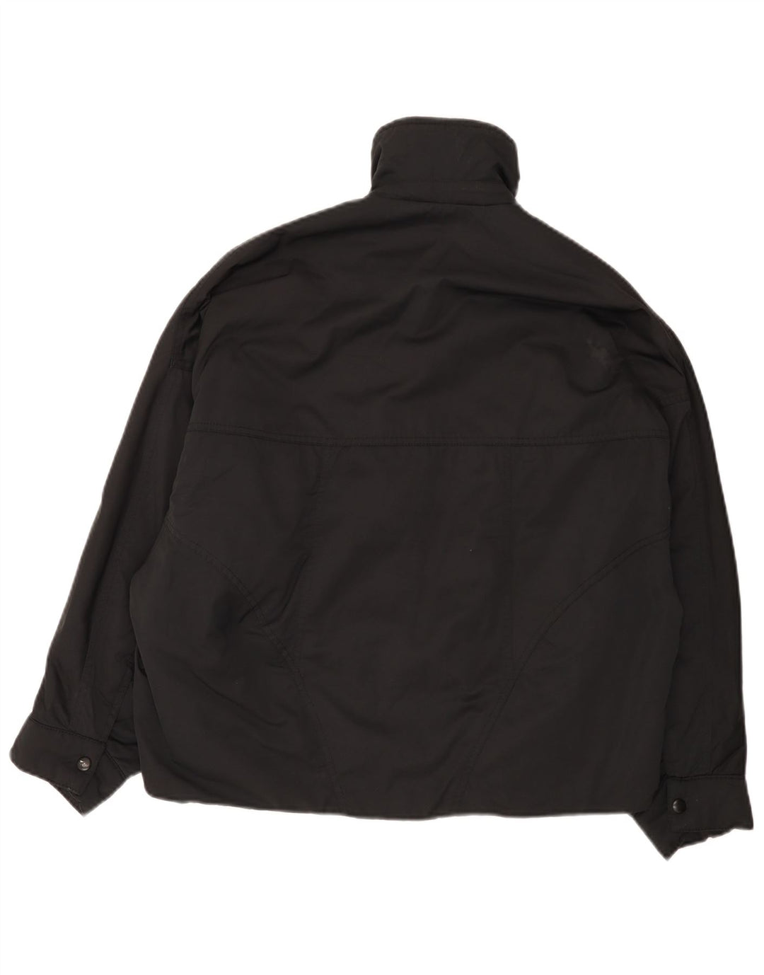 Jaqueta acolchoada grande Zara feminina Reino Unido 6 XS preto nylon