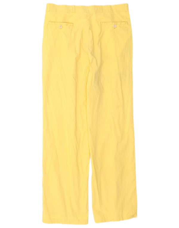 Calça masculina Boggi Pegged Suit IT 48 Médio W28 L30 Amarelo